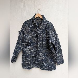US NAVY USN Gore Tex Working Parka Coat Digital Camouflage Men's Large Tall